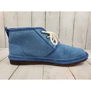 UGG Men’s Size 9 Neumel Chukka Boots Blue Suede Fur Comfy NEW UGG | Shoes | Ugg Mens Size 9 Neumel Chukka Boots Blue Suede  main image 3